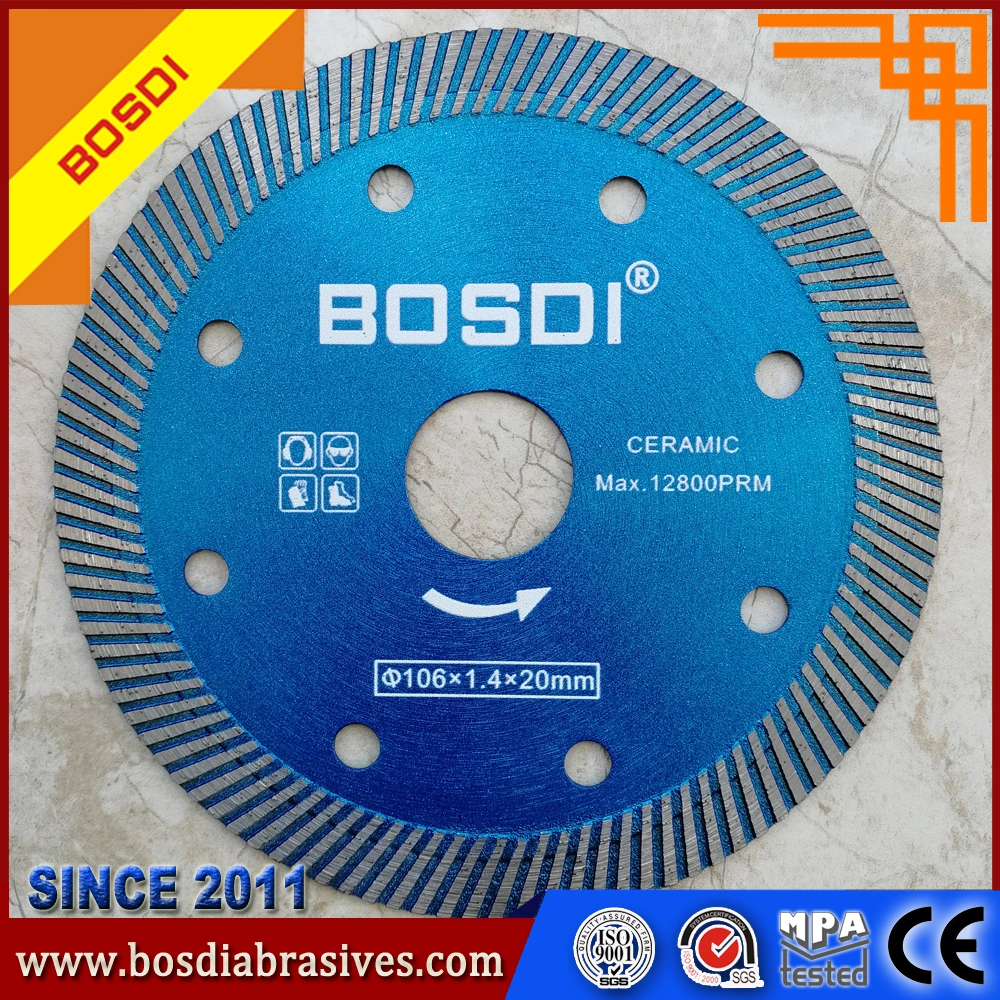 Diamond Saw Blade, Cutting Disc/Wheel/Tools, 106X1.4X8X20mm, Cutting Ceramic, Marble