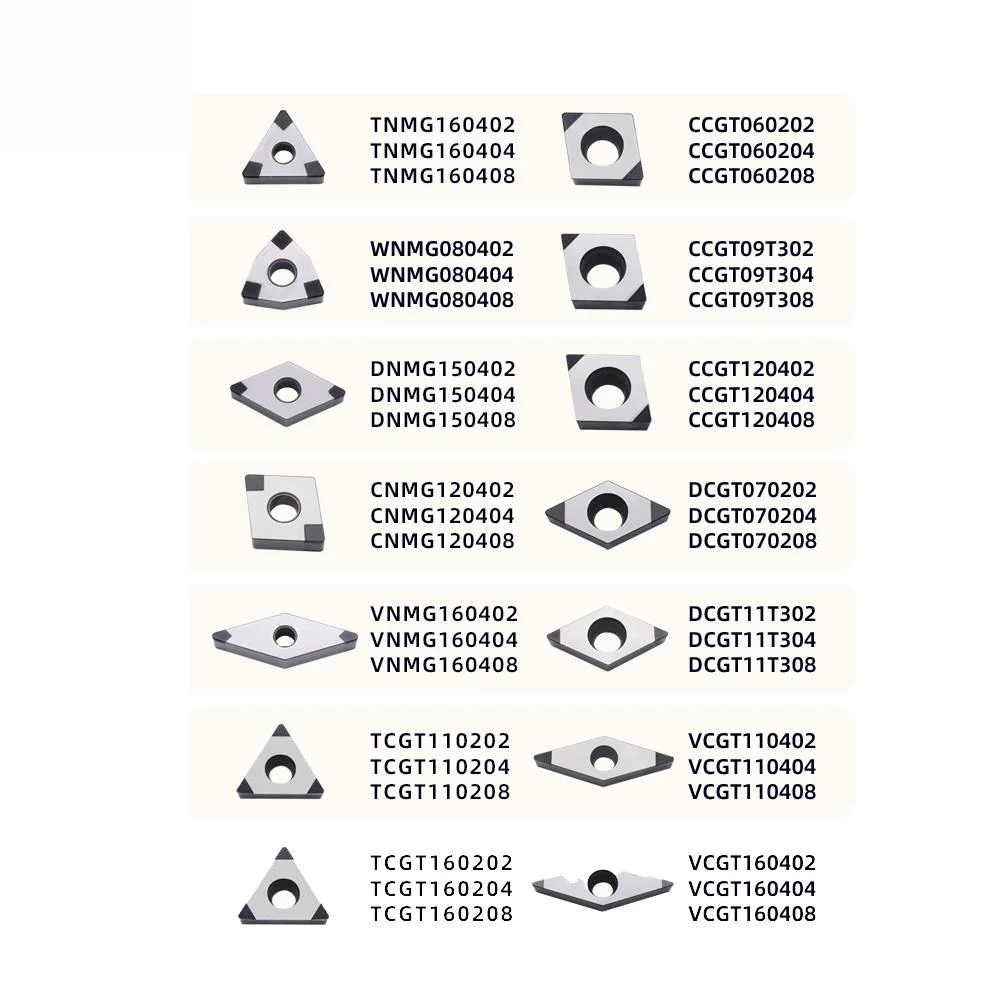 Nigel CNC Tnga160402 Tools PCBN One Tip CBN Insert Cutting Tool